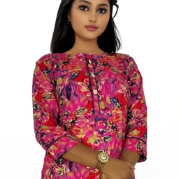 PU FASHION Floral Printed Floral Straight Kurta-picture-50