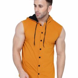 Blisstone Hooded Slim Fit Cotton T-shirt-picture-31