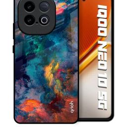 QRIOH Abstract Printed iQOO Neo 10 5G Silicone Back Case-picture-2