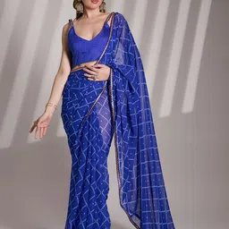 Mitera Bandhani Gotta Patti Pure Georgette Saree-36