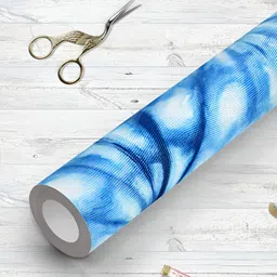 ArtzFolio Blue & White Printed UV Resistant Wallpaper-picture-51