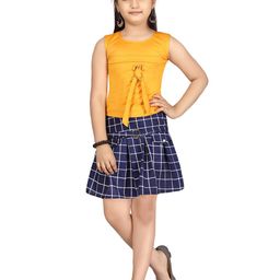 BAESD Girls Printed Top with Skirt-image-132