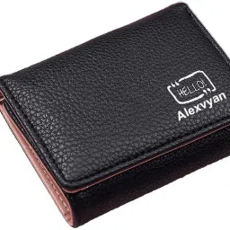Women Casual, Ethnic, Evening/Party, Formal, Travel, Trendy Black Genuine Leather Wallet-24