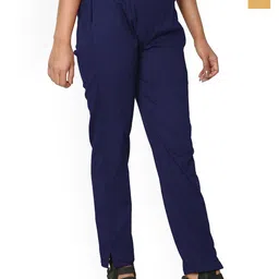 SRISARAS Women Pack Of 2 Regular Fit Mid-Rise Cotton Peg Trousers-image-86