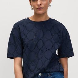 Marks & Spencer Women Printed Henley Neck Extended Sleeves Pockets T-shirt-image-107