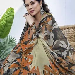 KALINI Floral Printed Saree-image-87