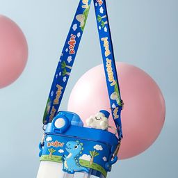 Little Surprise Box LLP Kids Blue & White Printed Stainless Steel Water Bottle 580ml-52