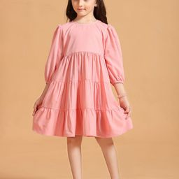 MASTARANG Girls Round Neck Fit and Flare Dress-image-44
