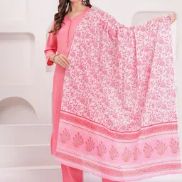 Nayo Sweetheart Neck Straight Kurta With Trousers & Dupatta-picture-37