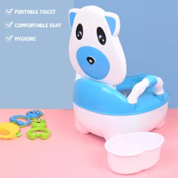 Puppy Potty Seat with Back Support and Removable Bowl Potty Seat-12