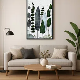 999Store Floral and Botanical Hand-Painted Canvas Wall Paintings-image-74