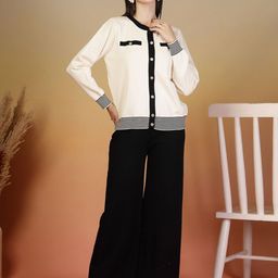 Juelle Colour Blocked Round Neck Sweatshirt With Trousers Co-Ords-image-92