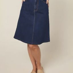 Tripursundari Fashion Women Denim A-Line Skirt-image-57