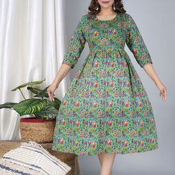 TANISHA Floral Print Maternity Fit & Flare Dress-image-68
