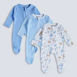 Juniors by Babyshop Girls Pack of 3 Printed Sleepsuit-picture-47