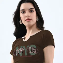 Moda Rapido Print Cotton Crop Top-picture-29