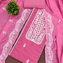 Maroosh Floral Embroidered Unstitched Dress Material-picture-39