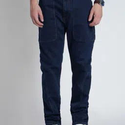 Voi Jeans Men Relaxed Fit Mid-Rise Stretchable Jeans-picture-34