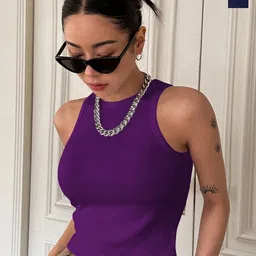 TOOCHKI Pack Of 2 Ribbed Fitted Crop Top-picture-20