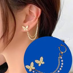 Korean Butterfly Earrings for Girls-image-91