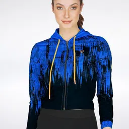 Body Mechanics Women Lightweight Crop Sporty Jacket with Embroidered-image-97
