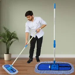 Cotton Pad Wet and Dry Cotton pad Flat Floor Mop 67x14x5 (18-Inch) FULL SET Flat Mop-26