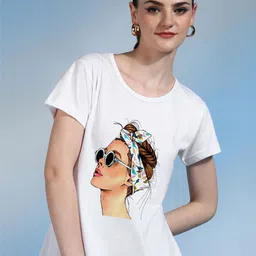 Moda Rapido Women Printed Bio Finish Pockets T-shirt-picture-4