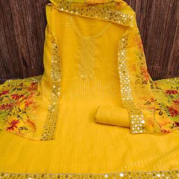 KALINI Embroidered Unstitched Dress Material-image-82