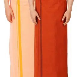 Ethazh Men Pack of 2 Dhotis-image-48