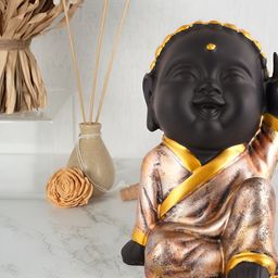 Zart Black Buddha Idol Showpiece-image-6