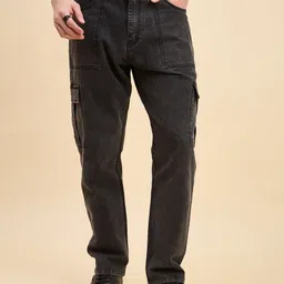 STUDIO NEXX Men Straight Fit Mid-Rise Stretchable Crago Jeans-image-45