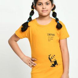 BAESD Girls Printed Applique T-shirt-21