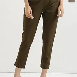 DIGITAL SHOPEE Women Pack Of 2 Mid Rise Slim Fit Formal Trousers-image-12