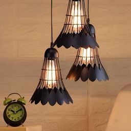 KINIS Black & Gold-Toned Bell Ceiling Lamp-11