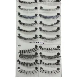 Soft Natural Black Thick Long False Eyelashes Makeup Extension Pack Of 10 Pair Fake-8