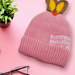 SYGA Unisex Kids Solid Woollen Beanie-64
