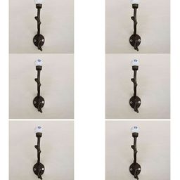 IndianShelf 6 Pcs Ceramic Tree Floral Wall Hangers Hooks-image-40