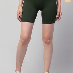 Attire Zone Women Pack of 2 Skinny Fit Low-Rise Cycling Sports Shorts-image-94