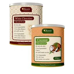 KURAIY Set Of 2 White Chocolate & Coconut Cream Wax - 800 g Each-64