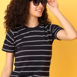 V-Mart Women Striped T-shirt-picture-8