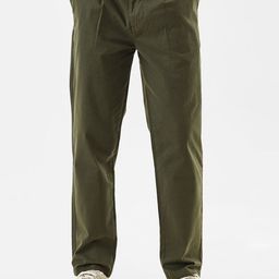 Snitch Men Olive Mid-Rise Slim Fit Trouser-image-85