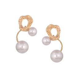 Raf the label Gold-Plated Contemporary Drop Earrings-image-57
