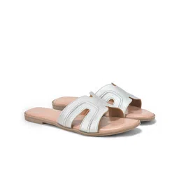 DressBerry Women Textured Open Toe Flats-19