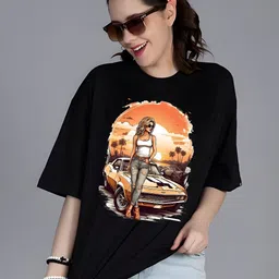 Moda Rapido Women Drop-Shoulder Sleeves T-shirt-picture-35