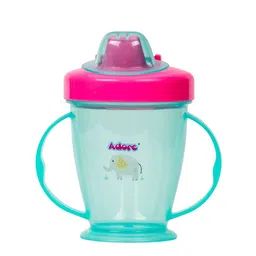 Adore Kids Blue & Pink Spill Proof Lid Sipper-210ml-image-7