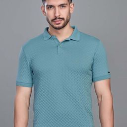 SPORT SUN Men Dri-FIT Self Design Polo Collar T-shirt-image-70