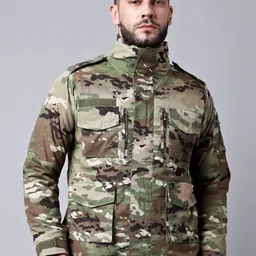 MOUNTMILLER Men Camouflage Padded Jacket-35