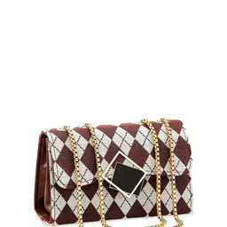 Diva Dale Textured PU Structured Sling Bag with Tasselled image 5