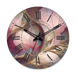 OLIVE TREE Purple & Black Contemporary Wall Clock-image-9