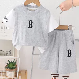 INCLUD Boys Printed T-shirt with Shorts-46